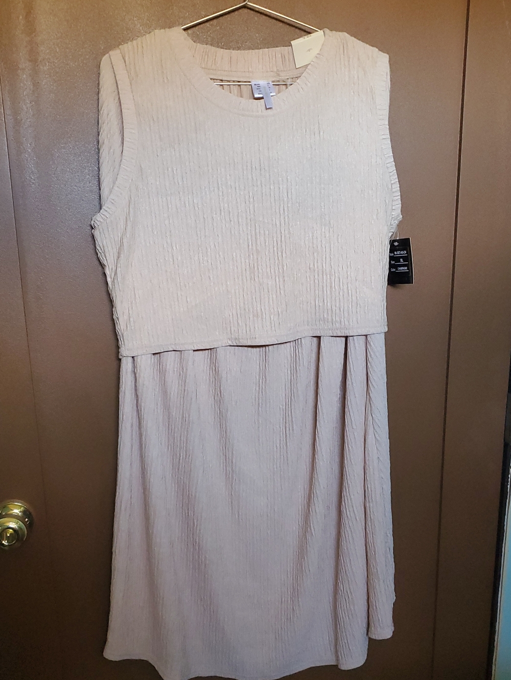 Rene Ricci Shirt And Skirt Set - Champagne